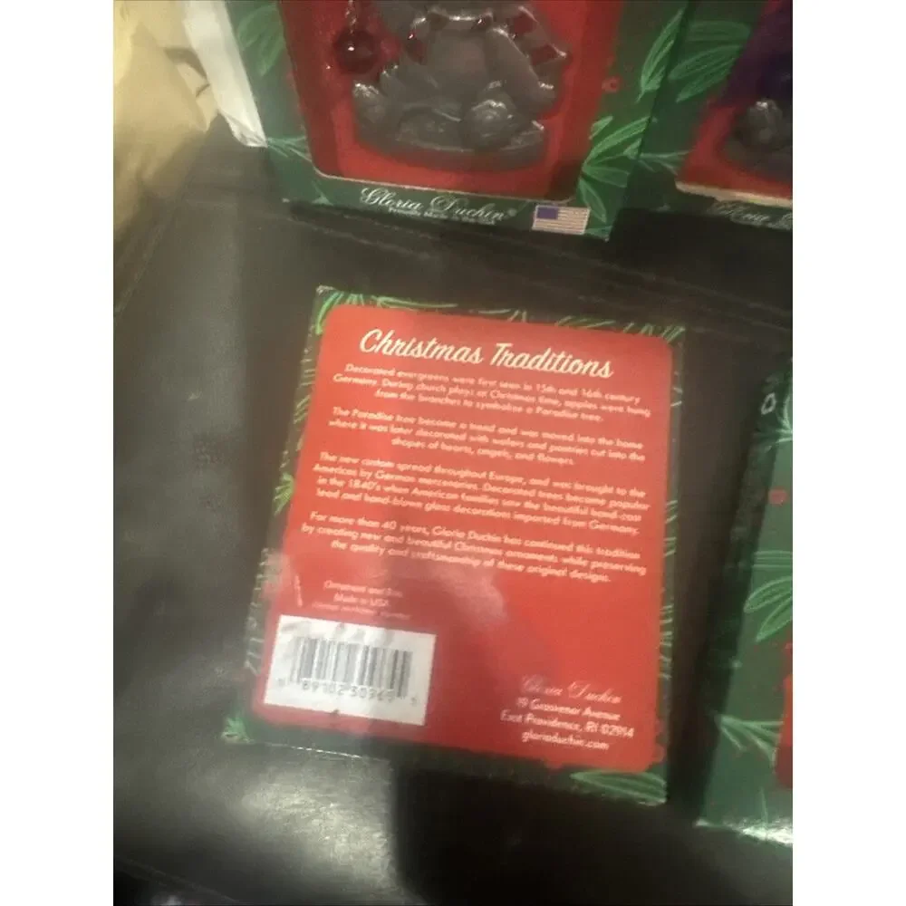 Gloria Duchin Christmas Traditions Month Teddy Bear Ornament Lot 11 w/ Boxes